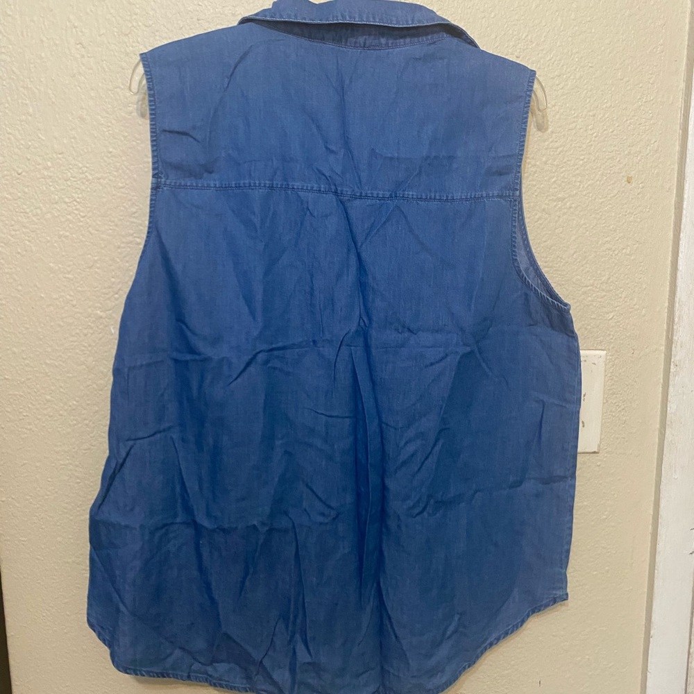 Michael Kors Blue Button Down Shirt - Picture 3 of 3